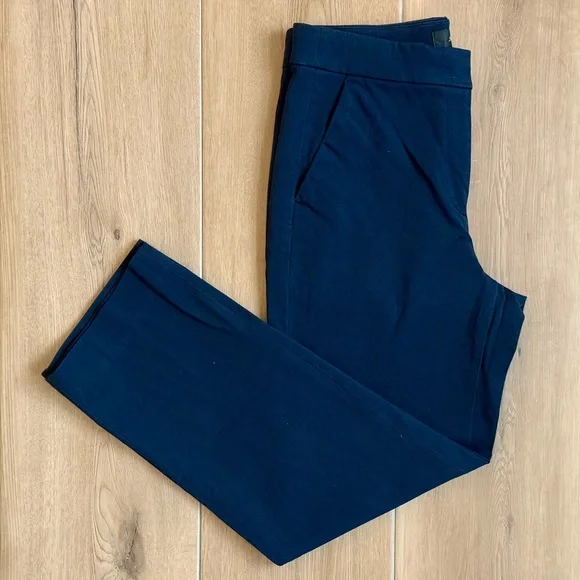 J. Crew Kate Chino Pants in Navy Blue Size 8 - Picture 2 of 6